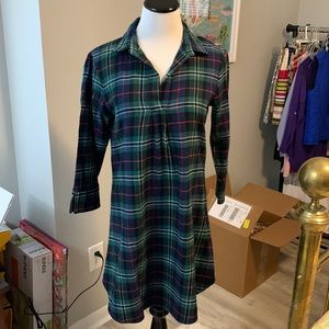 EUC Haley and the Hound flannel popover dress